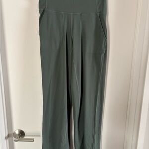 Lululemon Green High-Waist Wide-Leg Align Pants